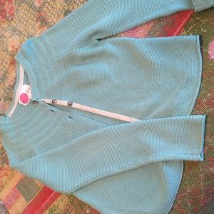 Mini Boden sweet three button sweater size 7-8